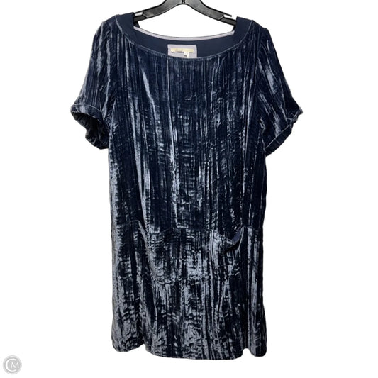 Velvet Dress Casual Short By Floreat In Blue, Size: M