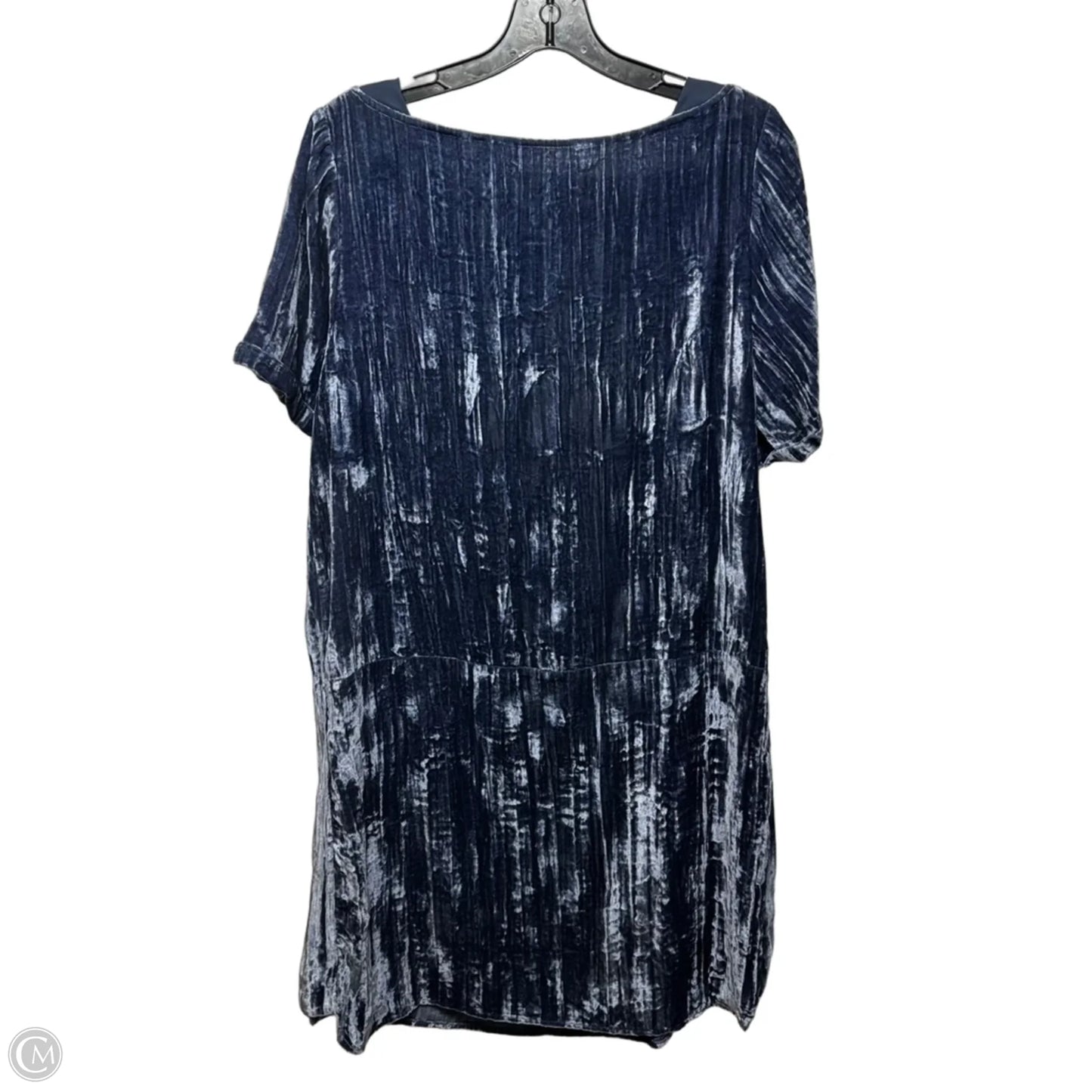 Velvet Dress Casual Short By Floreat In Blue, Size: M