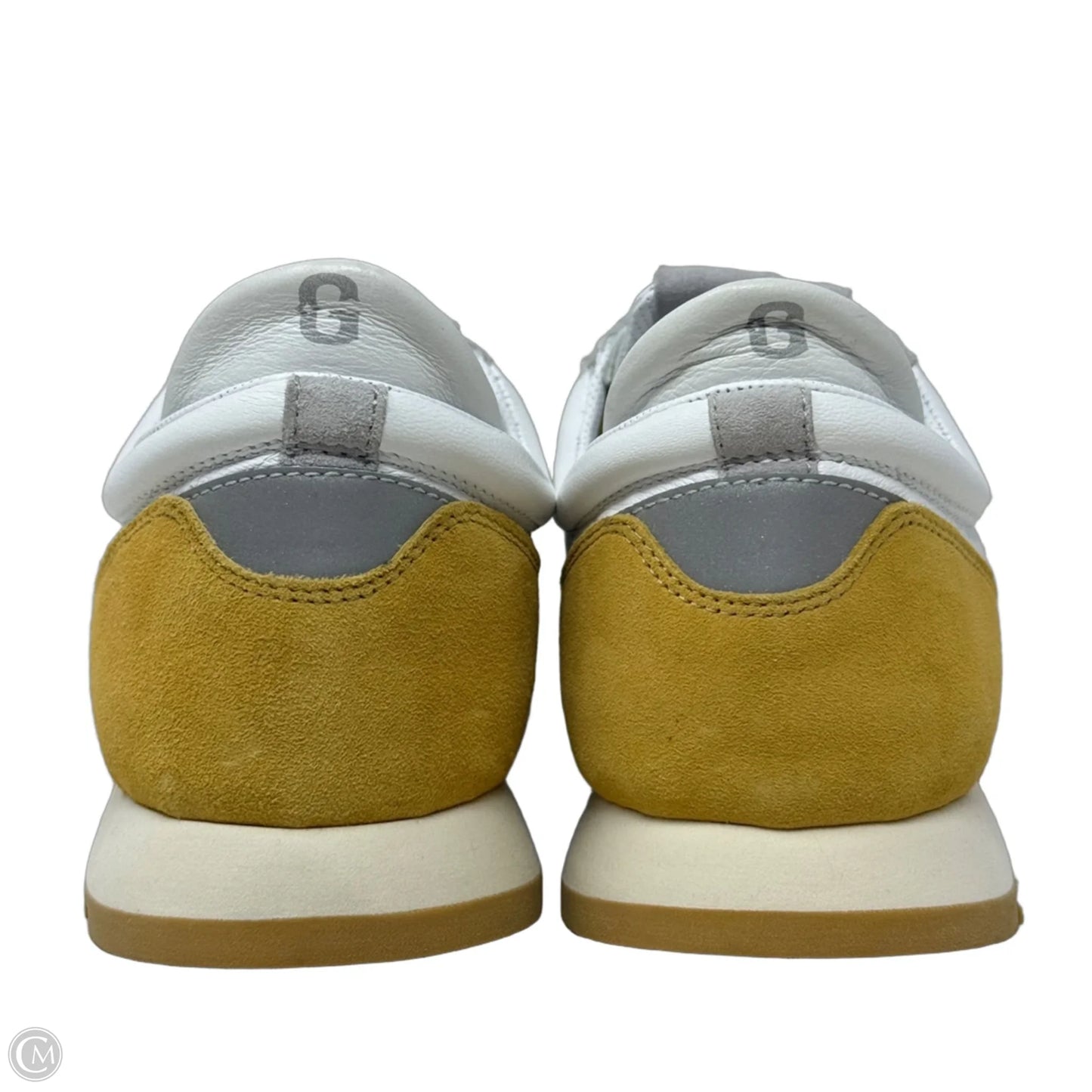 Misty Running Shoes By Greats Brooklyn In White & Yellow, Size: 10