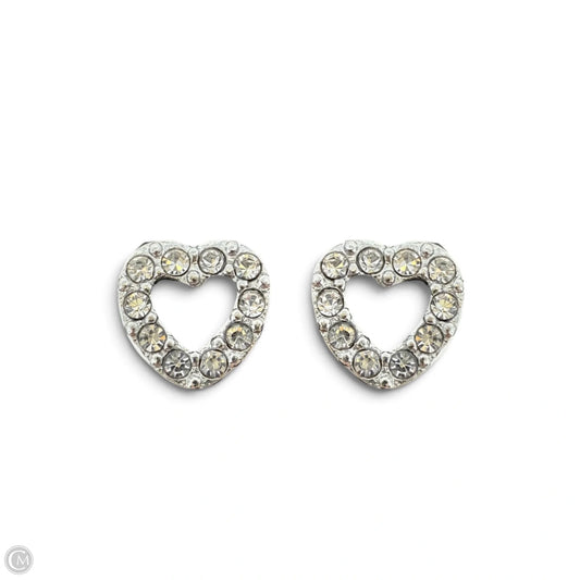 Open Heart Pavé Stud Earrings