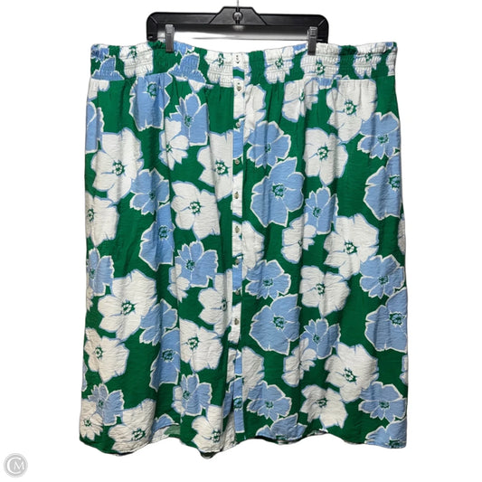 Skirt Midi By Sonoma In Floral Print, Size: 4x