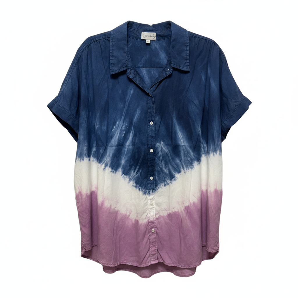 Top Sleeveless By Wonderly In Tie Dye Print, Size: Xxl
