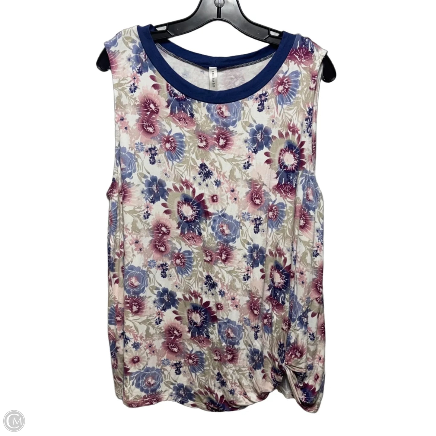Top Sleeveless By Emerald In Floral Print, Size: 3x
