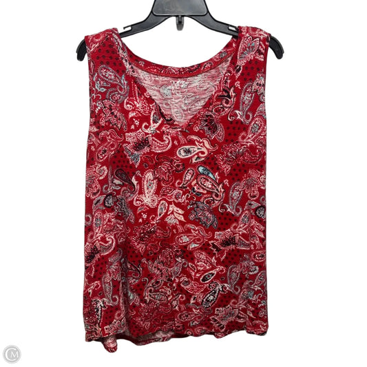 Top Sleeveless By Maurices In Multi-colored, Size: 2x