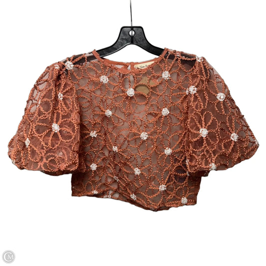 Top Short Sleeve By Blue Tassel In Coral, Size: S/M ESTIMATED