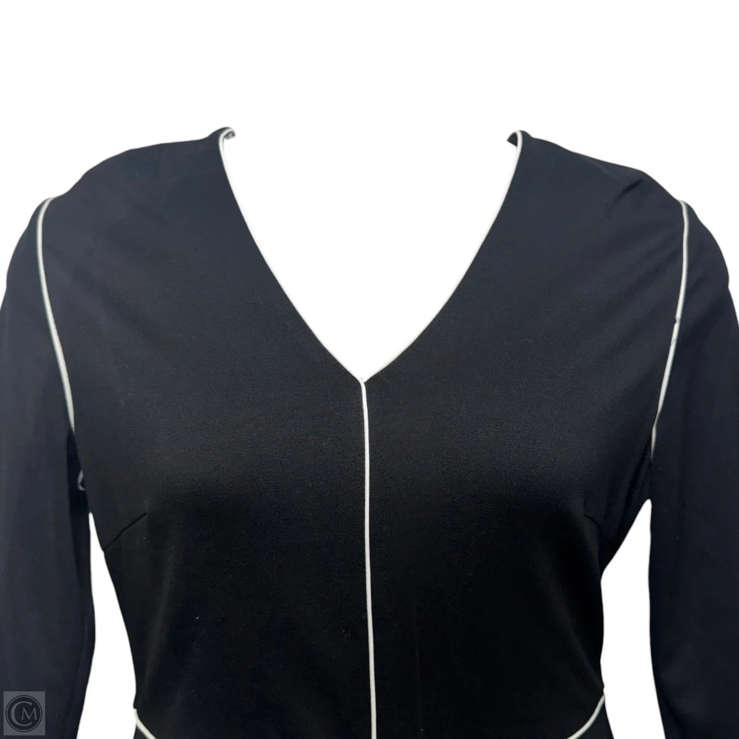 Dress Designer By Escada In Black & White, Size: 12 (42)