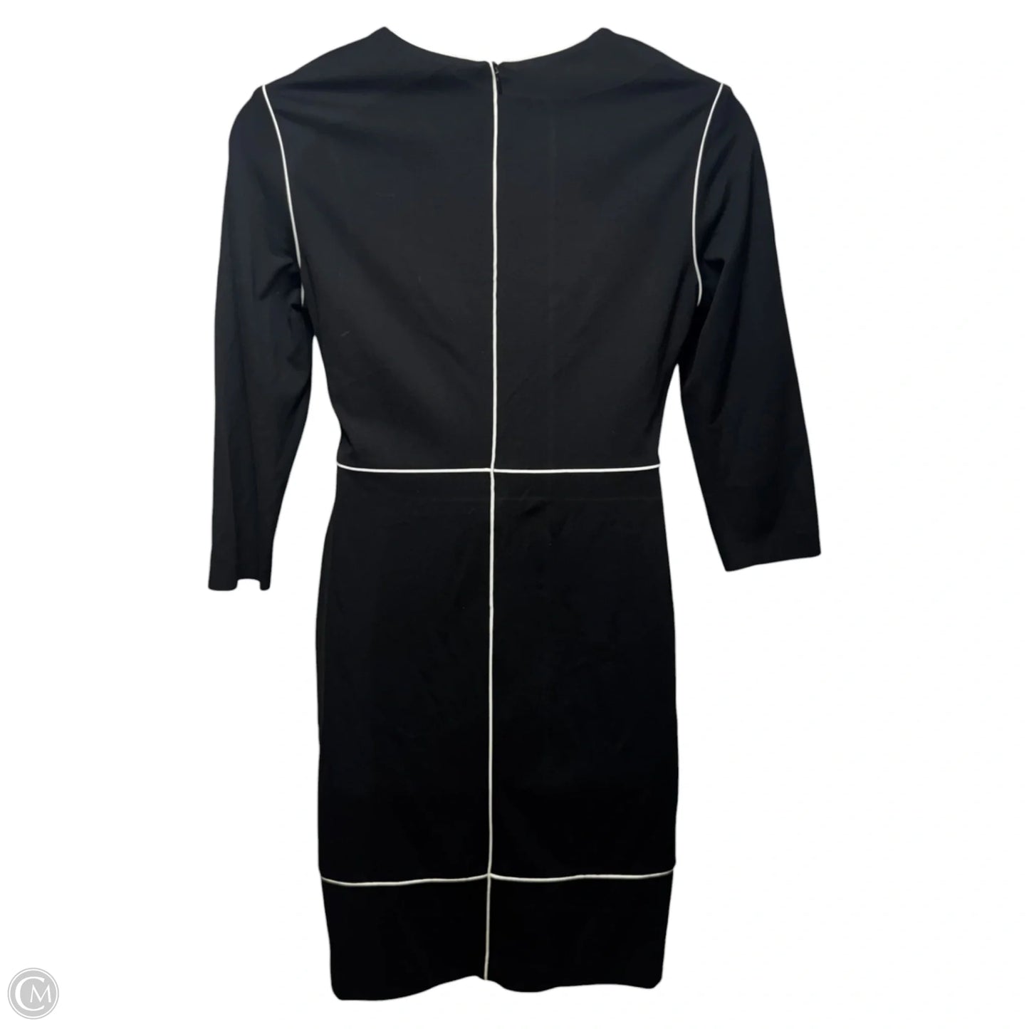 Dress Designer By Escada In Black & White, Size: 12 (42)