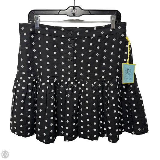 Skirt Mini & Short By Cece In Black & White, Size: 10