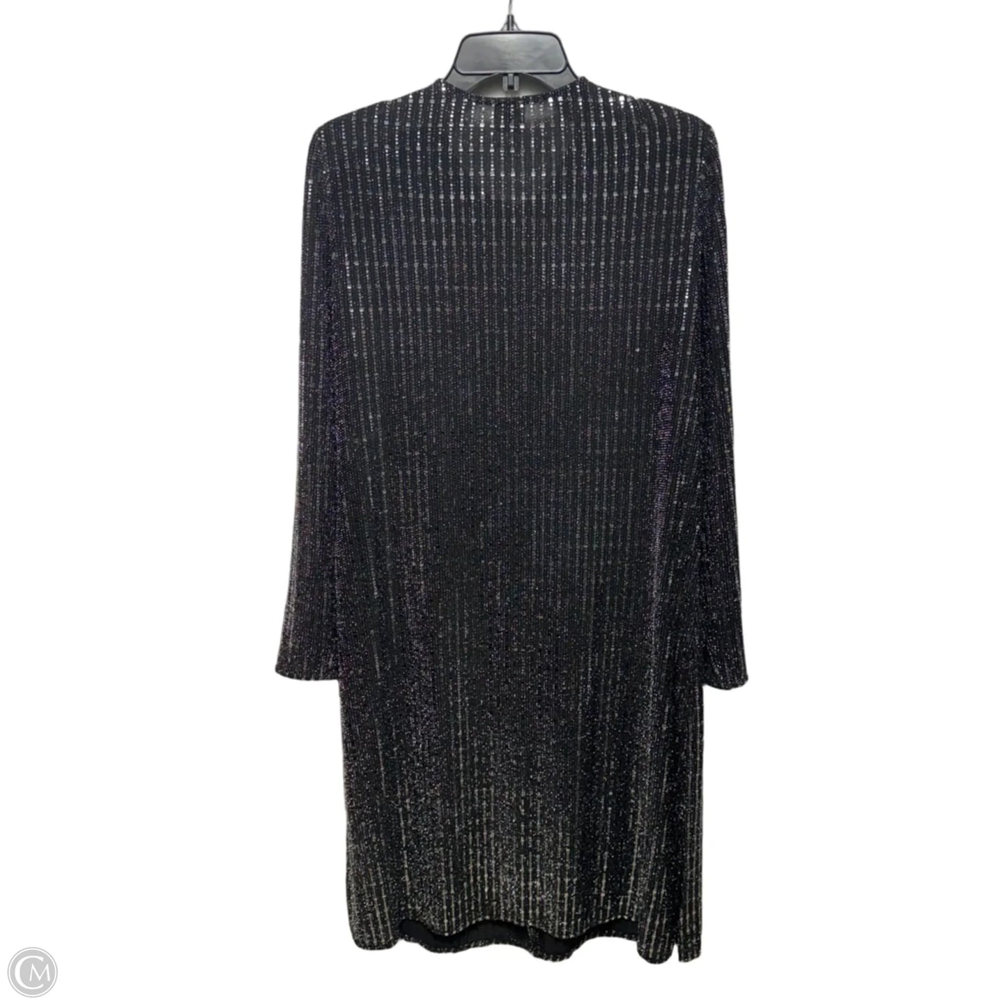 Kimono By Anne Klein In Black & Silver, Size: M