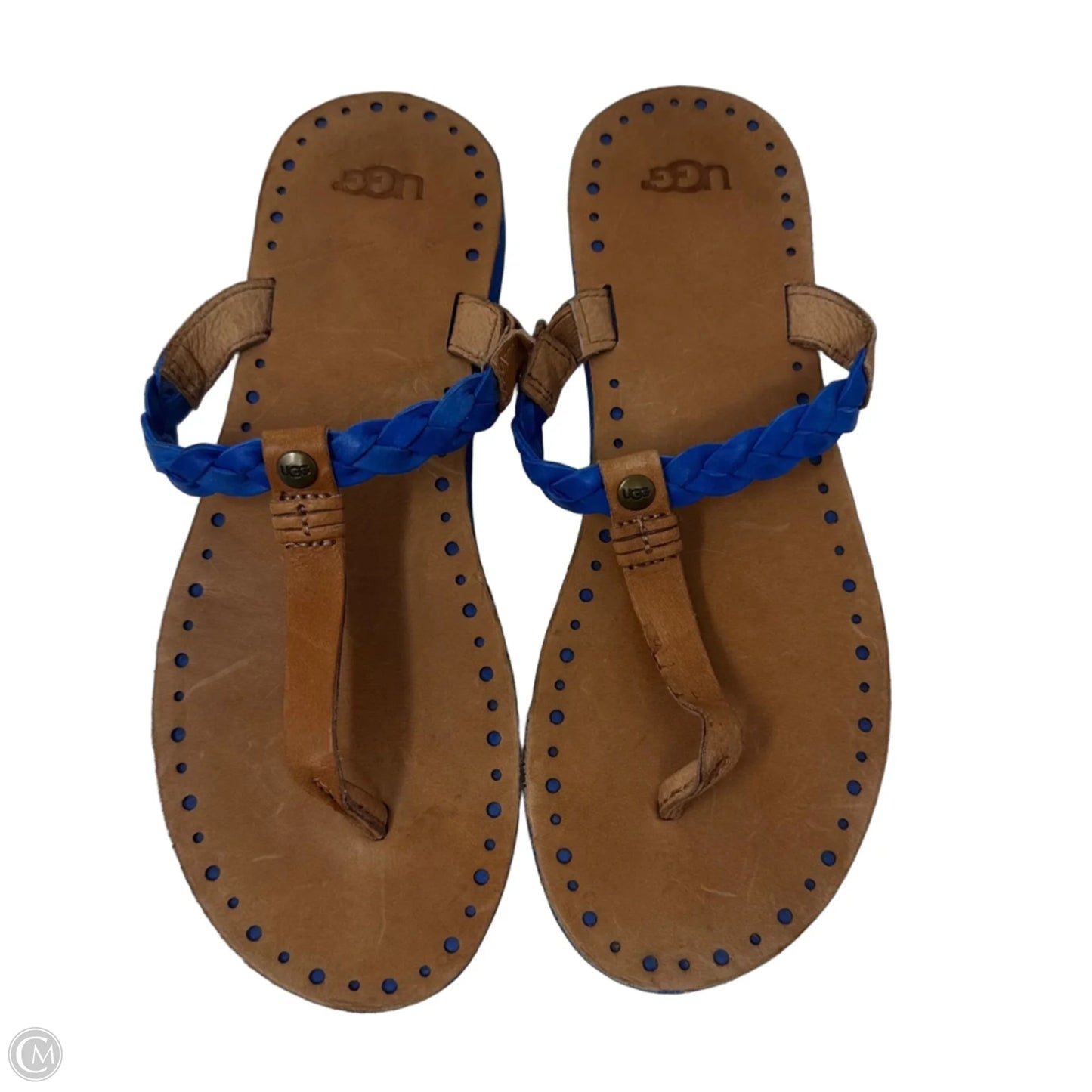 Braided Sandals Designer By Ugg In Tan, Size: 8