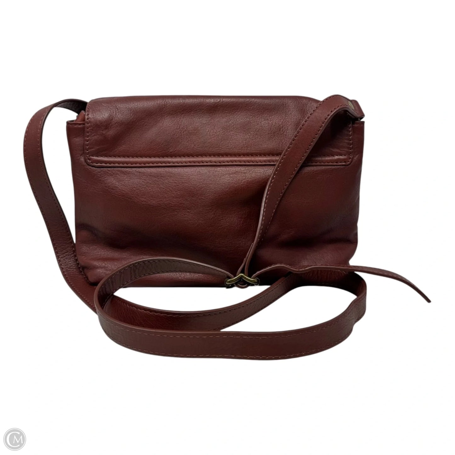 Leather Flap Crossbody Designer By Ugg, Size: Medium