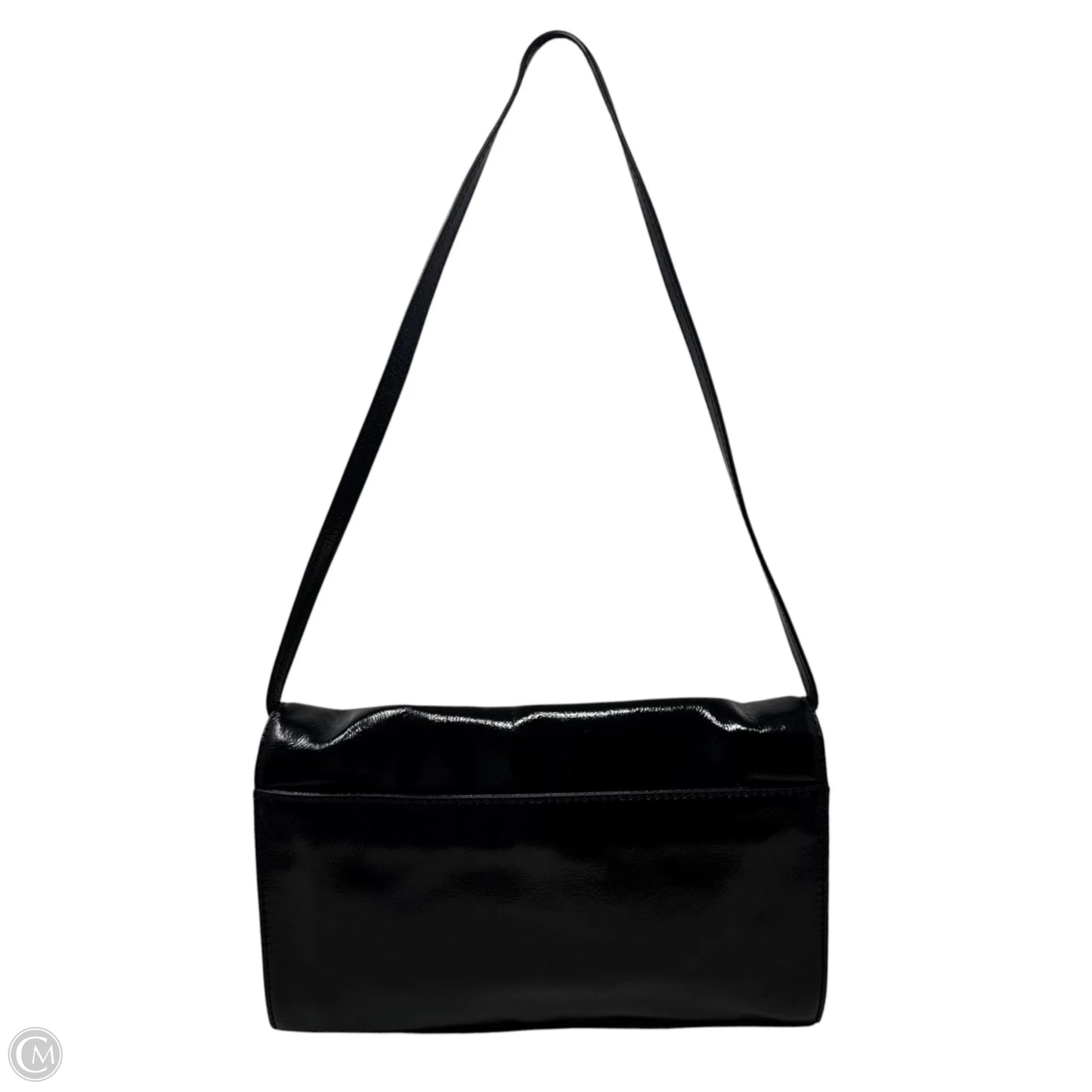Patent Flap Shoulder Handbag Leather By Michael By Michael Kors, Size: Medium
