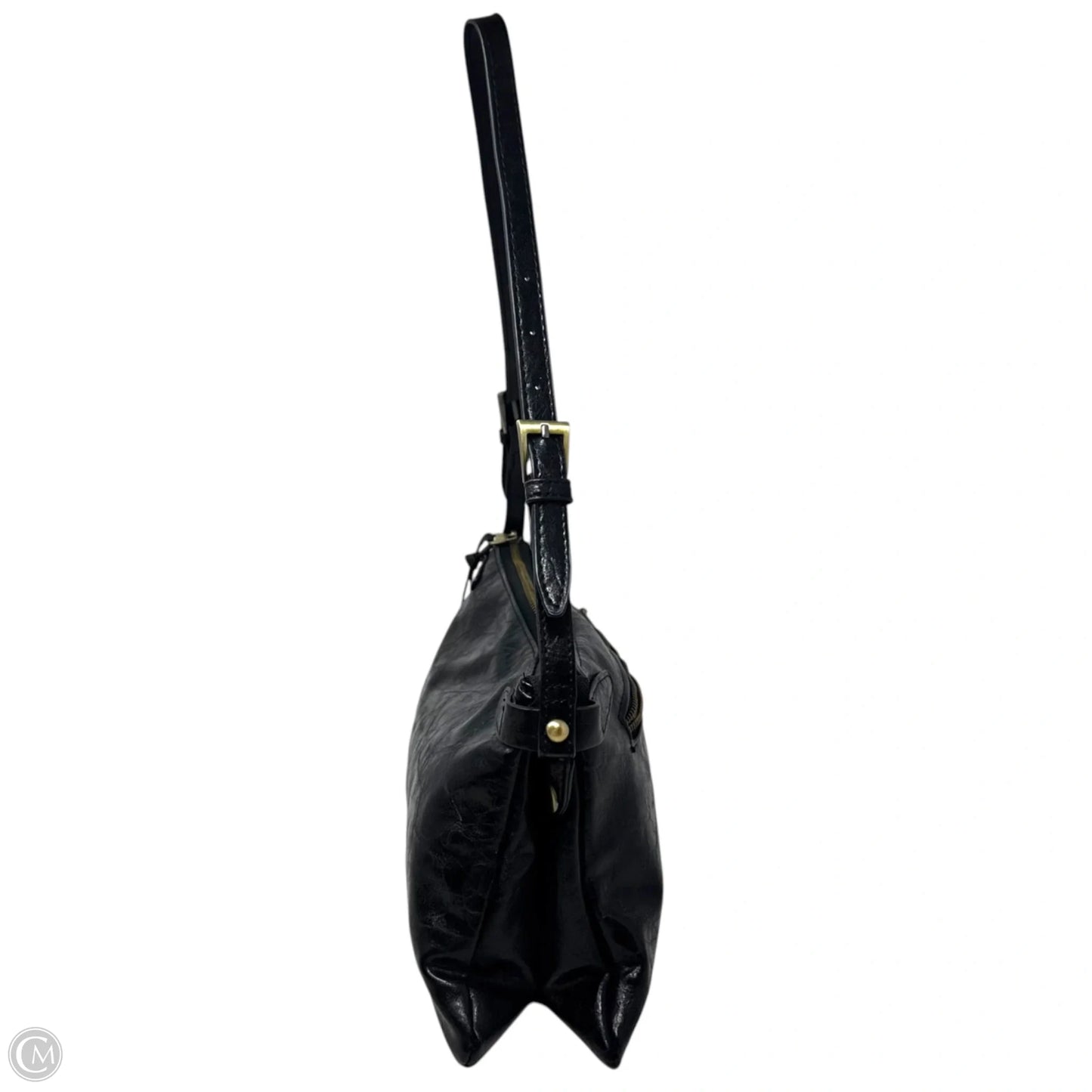 Wrinkle Patent Shoulder Handbag Leather By Joy Susan, Size: Medium