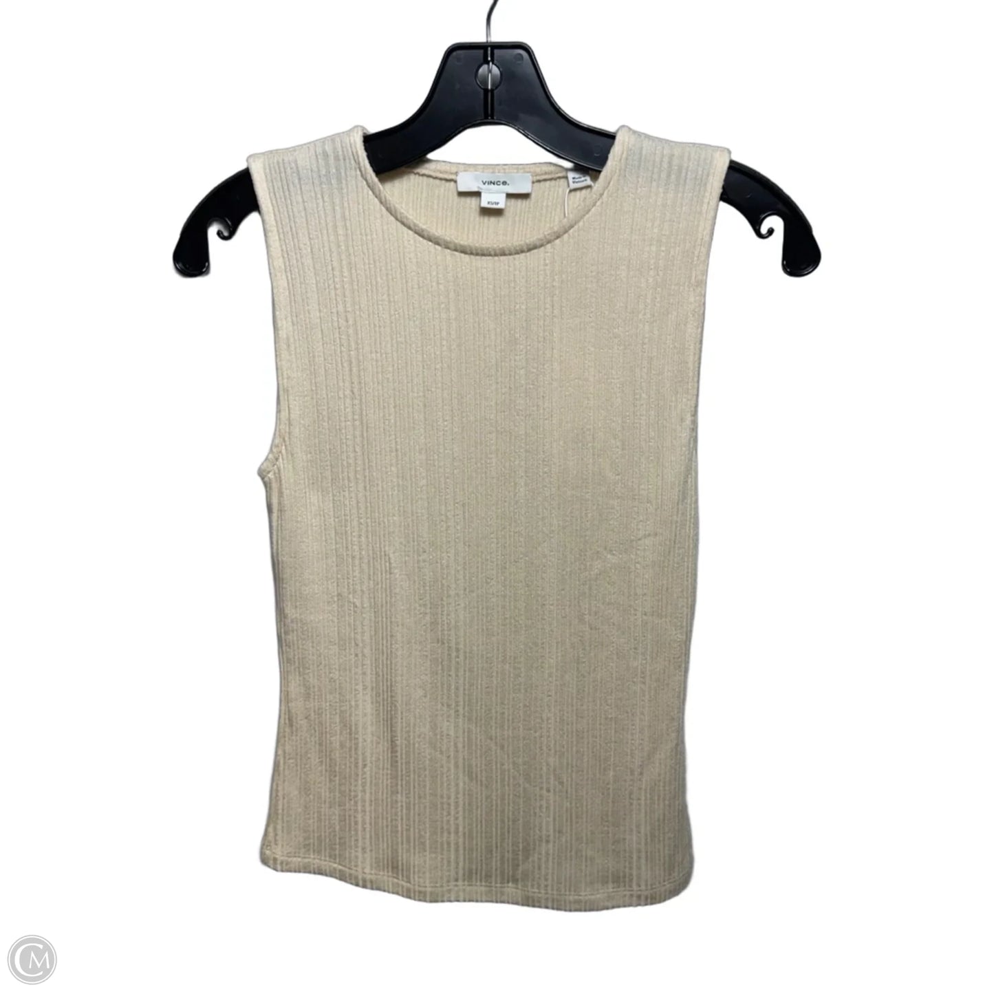 Top Sleeveless By Vince In Cream, Size: Xs