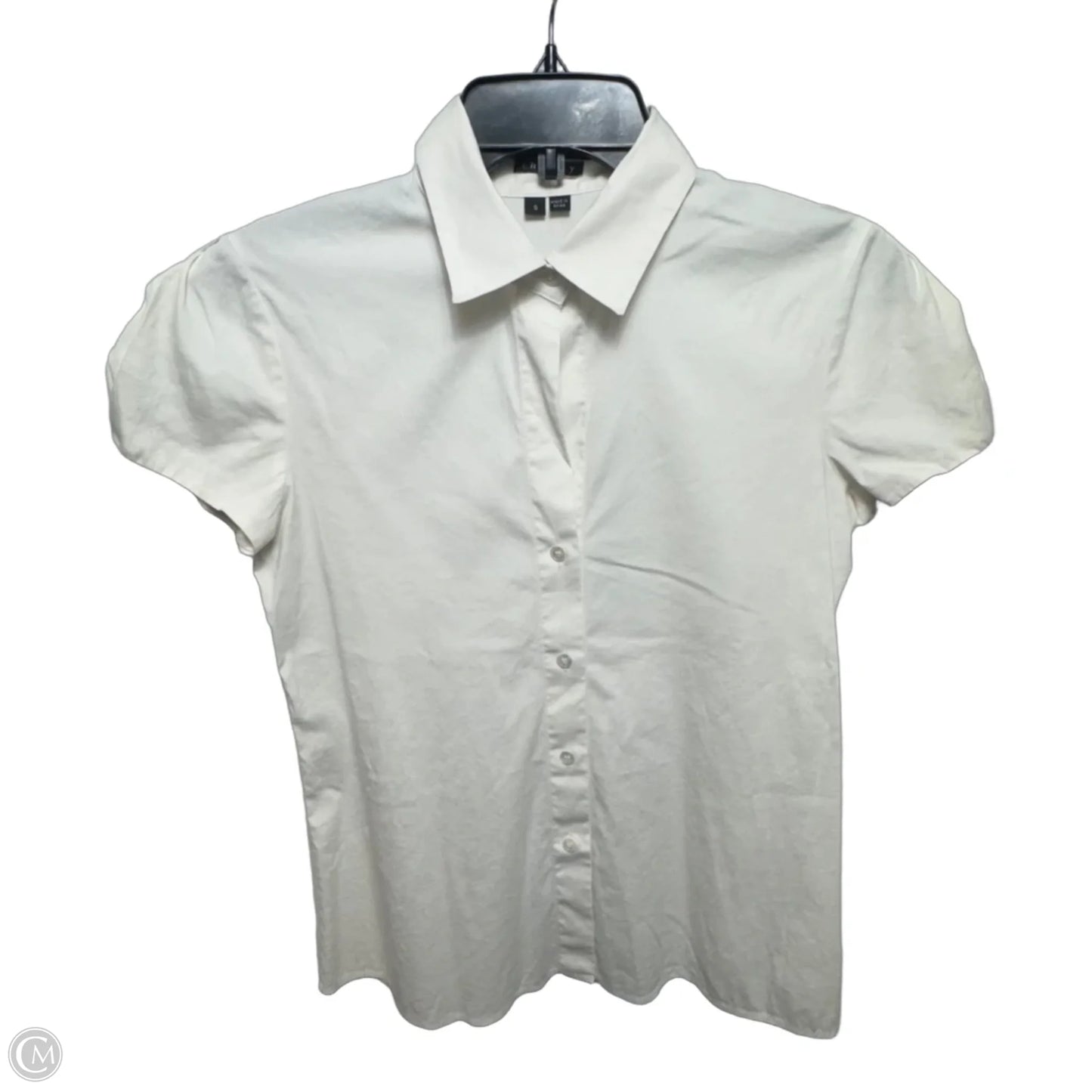 Top Short Sleeve By Theory In White, Size: S
