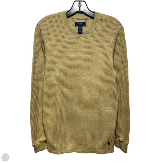 MEN’S Thermal Knit Top Long Sleeve By Polo Ralph Lauren In Tan, Size: S MEN’S