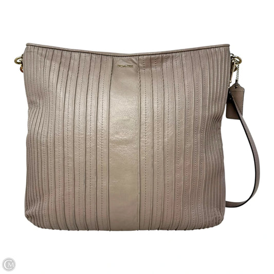 Madison Pintuck Hobo Handbag Designer By Coach, Size: Medium