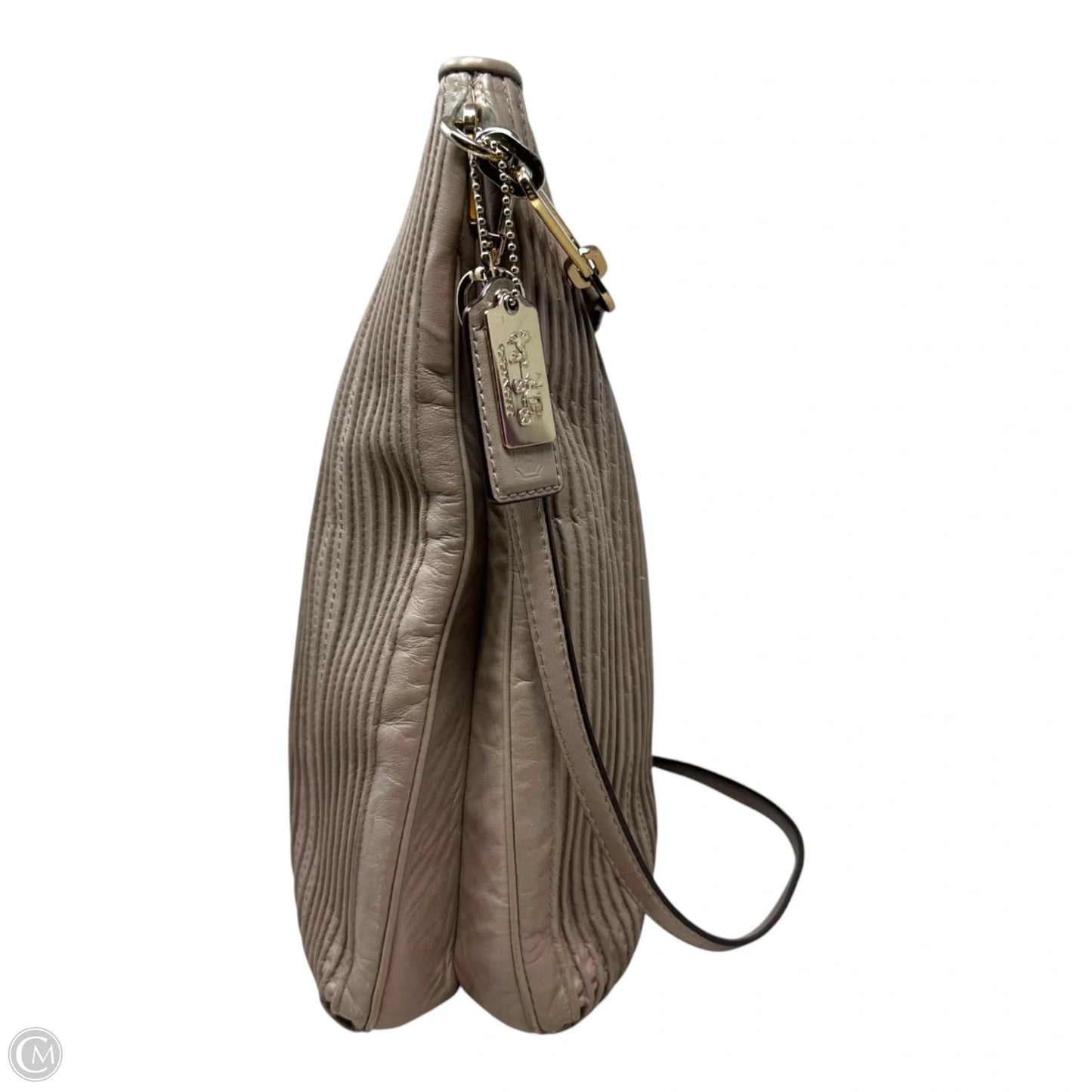 Madison Pintuck Hobo Handbag Designer By Coach, Size: Medium