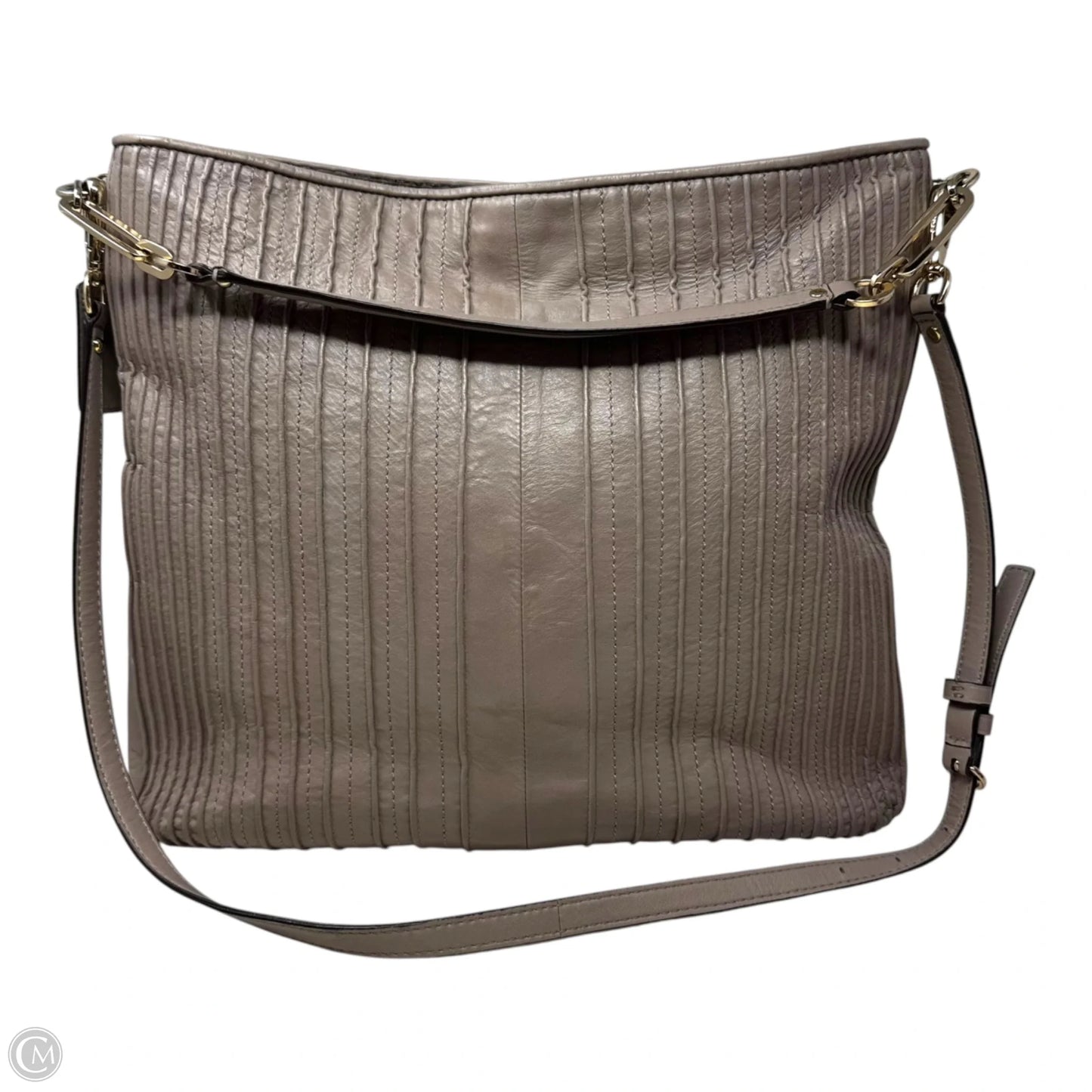 Madison Pintuck Hobo Handbag Designer By Coach, Size: Medium