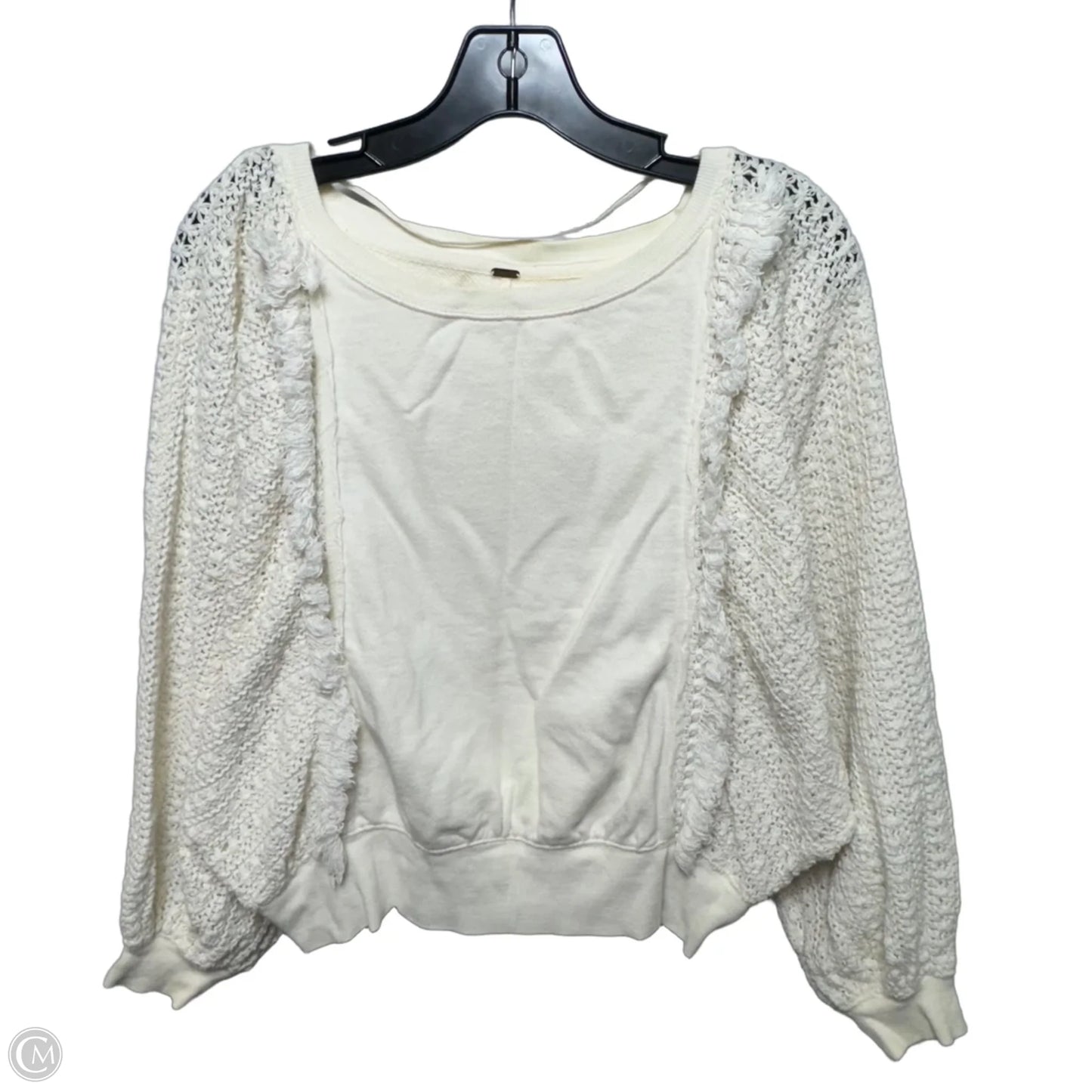Top Long Sleeve By Free People In Cream, Size: S