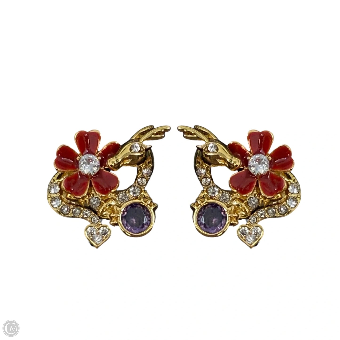 Lucky Dragon Stud Earrings Designer By Kate Spade