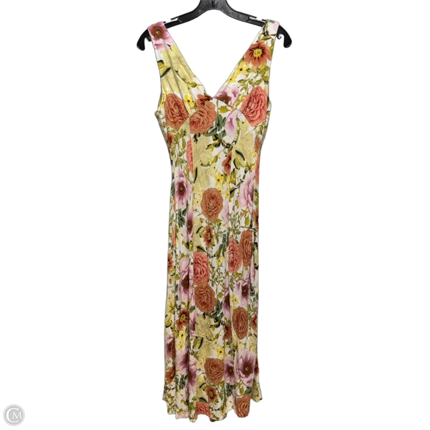 Linen Blend Maxi Dress By Paper Heart In Floral Print, Size: S