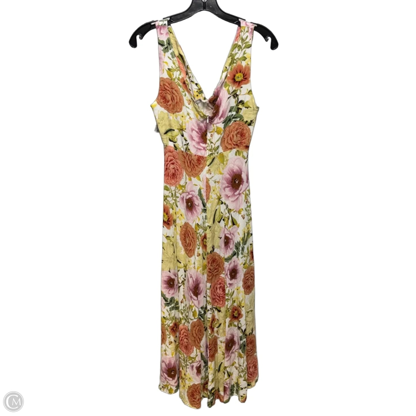 Linen Blend Maxi Dress By Paper Heart In Floral Print, Size: S