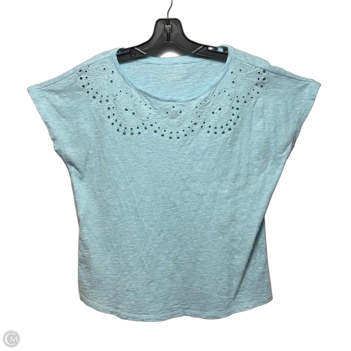 Top Short Sleeve By Talbots In Blue, Size: M