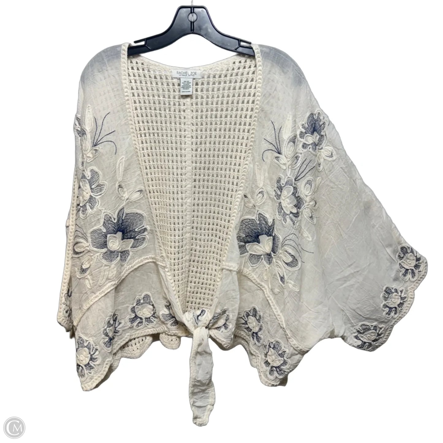 Kimono By Rachel Zoe In Blue & Cream, Size: Osfm