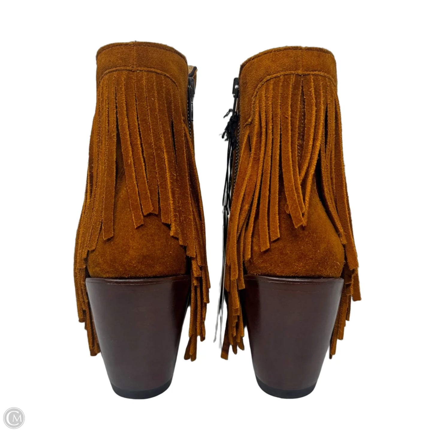 Maypop Fringe Suede Boots Western By Lucchese In Tan, Size: 7.5