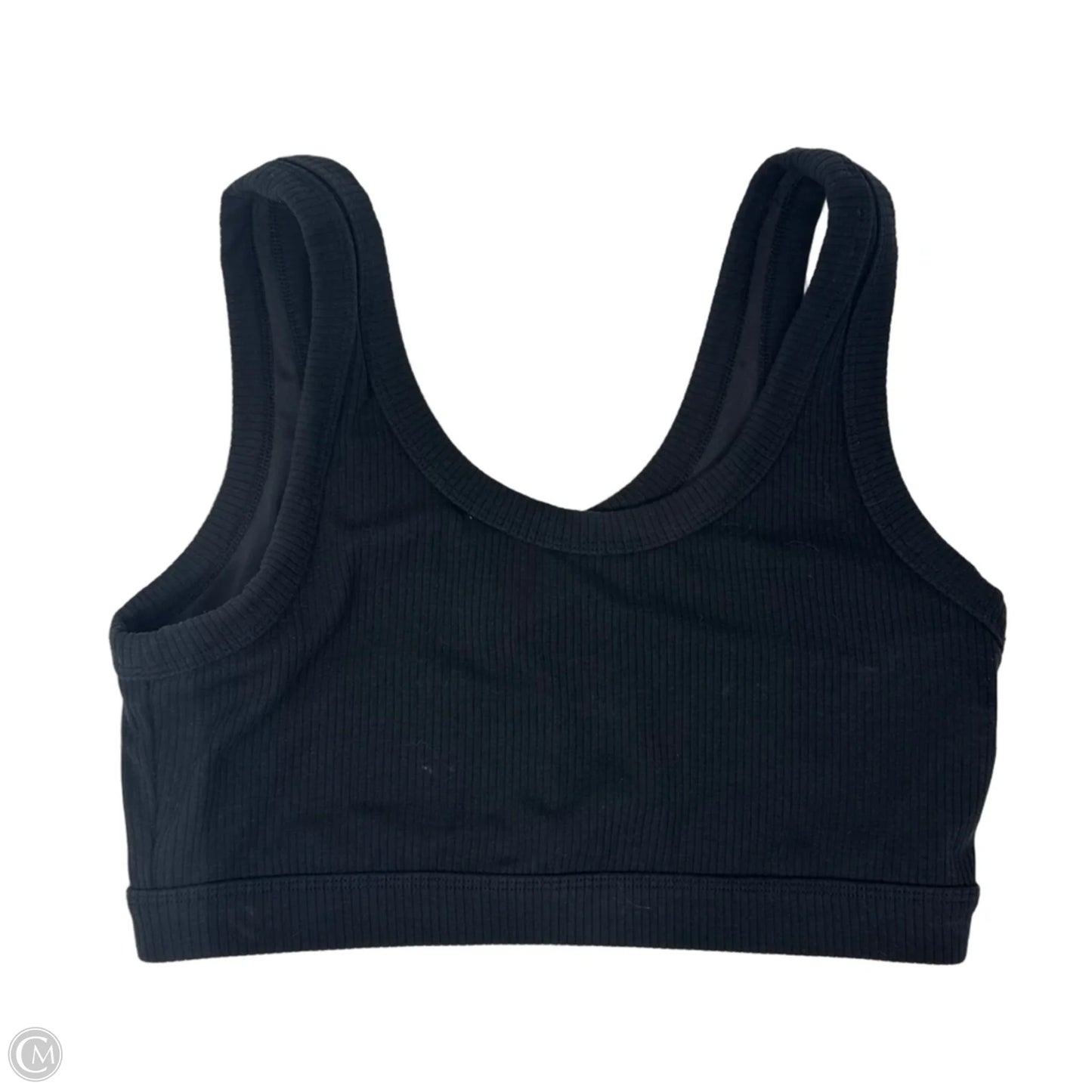 Ribbed Athletic Bra By Alo In Black, Size: L