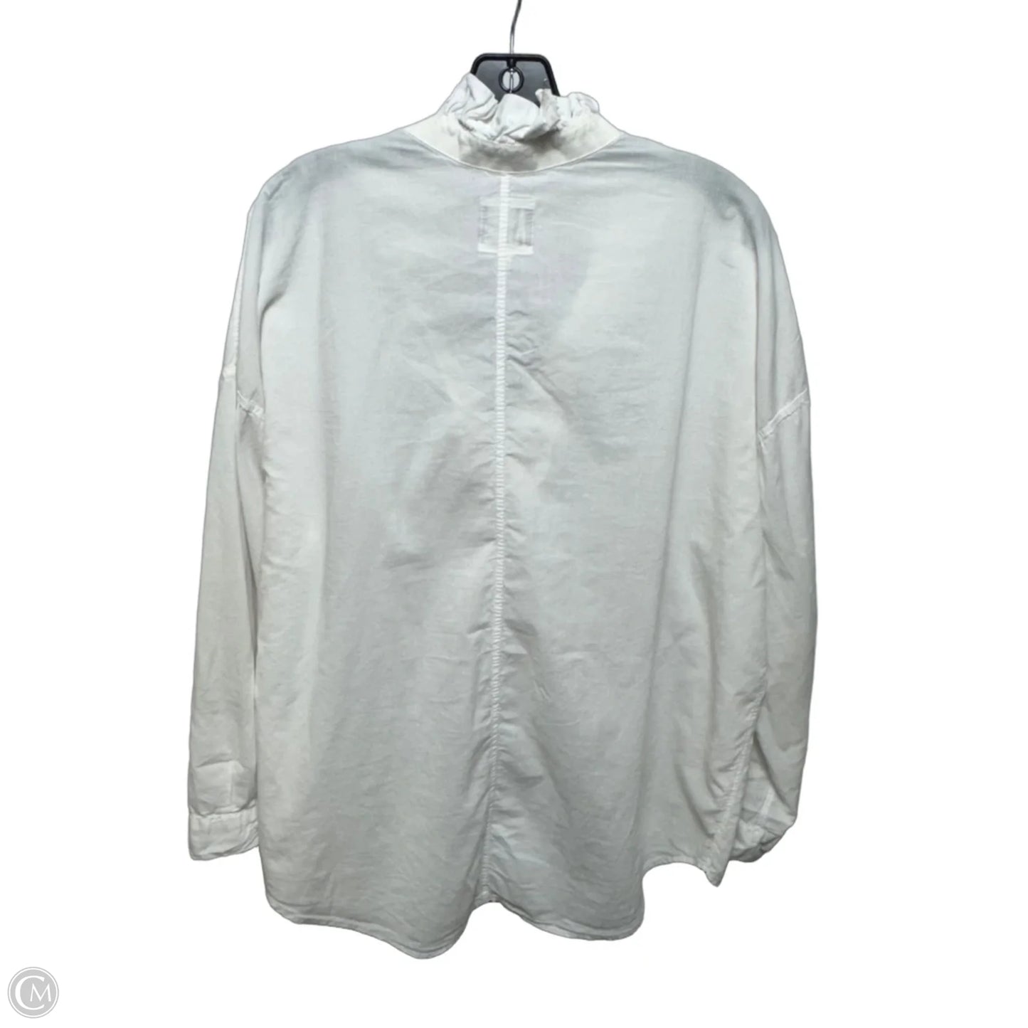 Top Long Sleeve By A Shirt Thing In White, Size: M