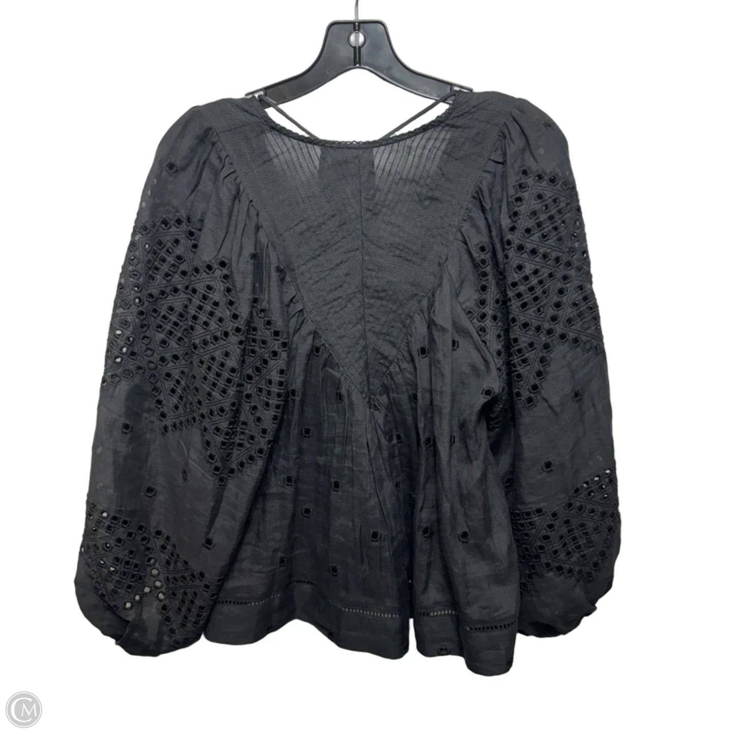 Top Long Sleeve By Scarlett Poppies In Black, Size: S