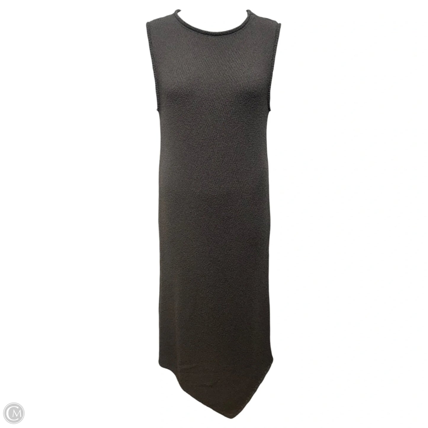 Knit Asymmetrical Hem Tank Dress Casual Maxi By Dissh In Grey, Size: S