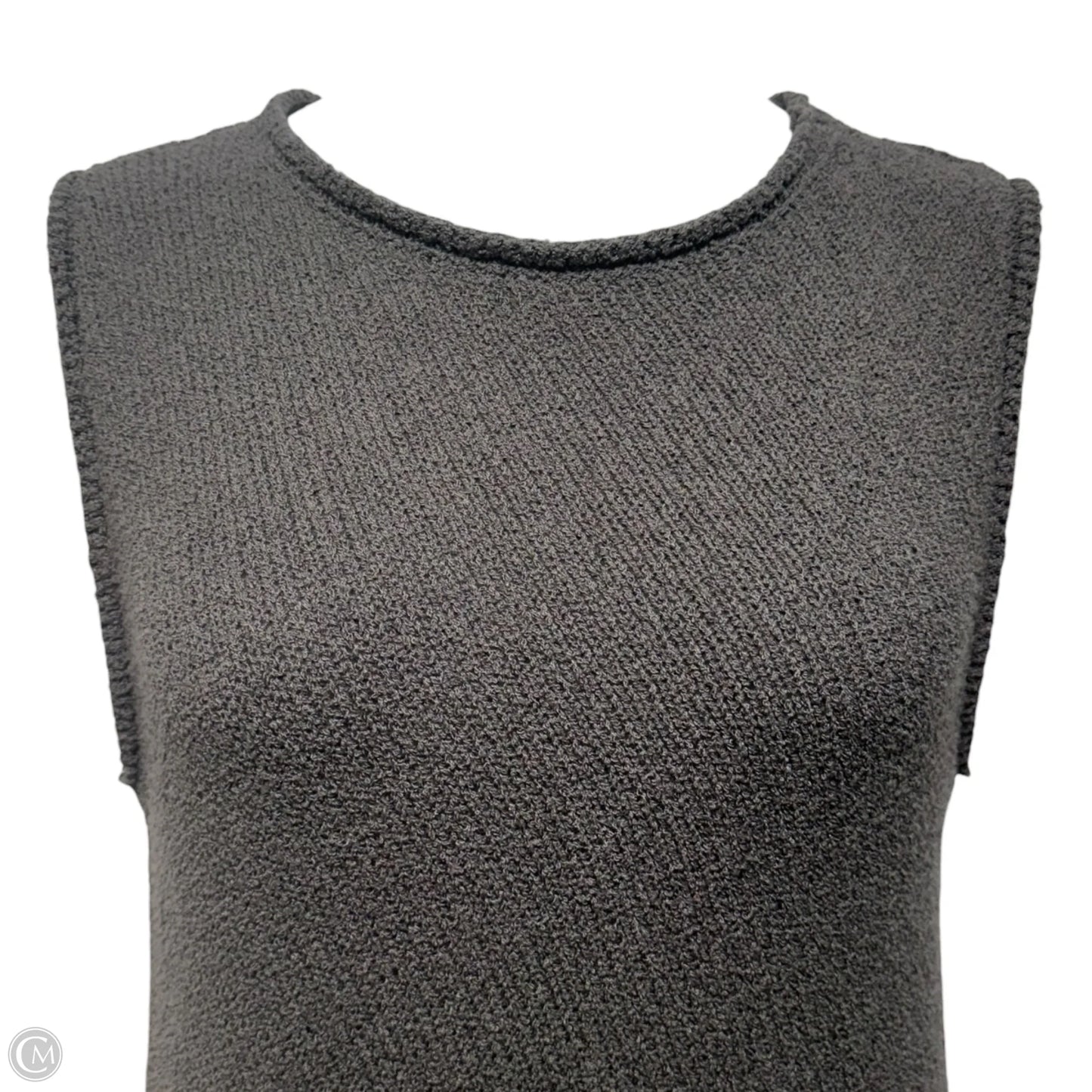 Knit Asymmetrical Hem Tank Dress Casual Maxi By Dissh In Grey, Size: S