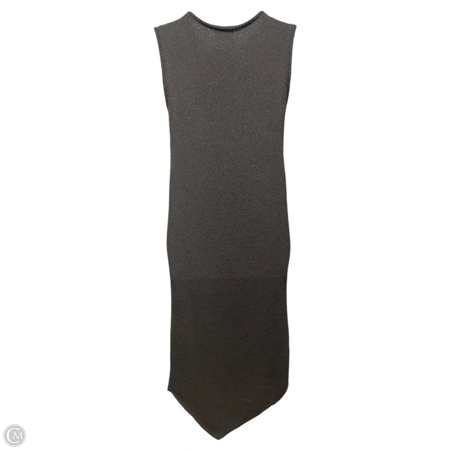 Knit Asymmetrical Hem Tank Dress Casual Maxi By Dissh In Grey, Size: S