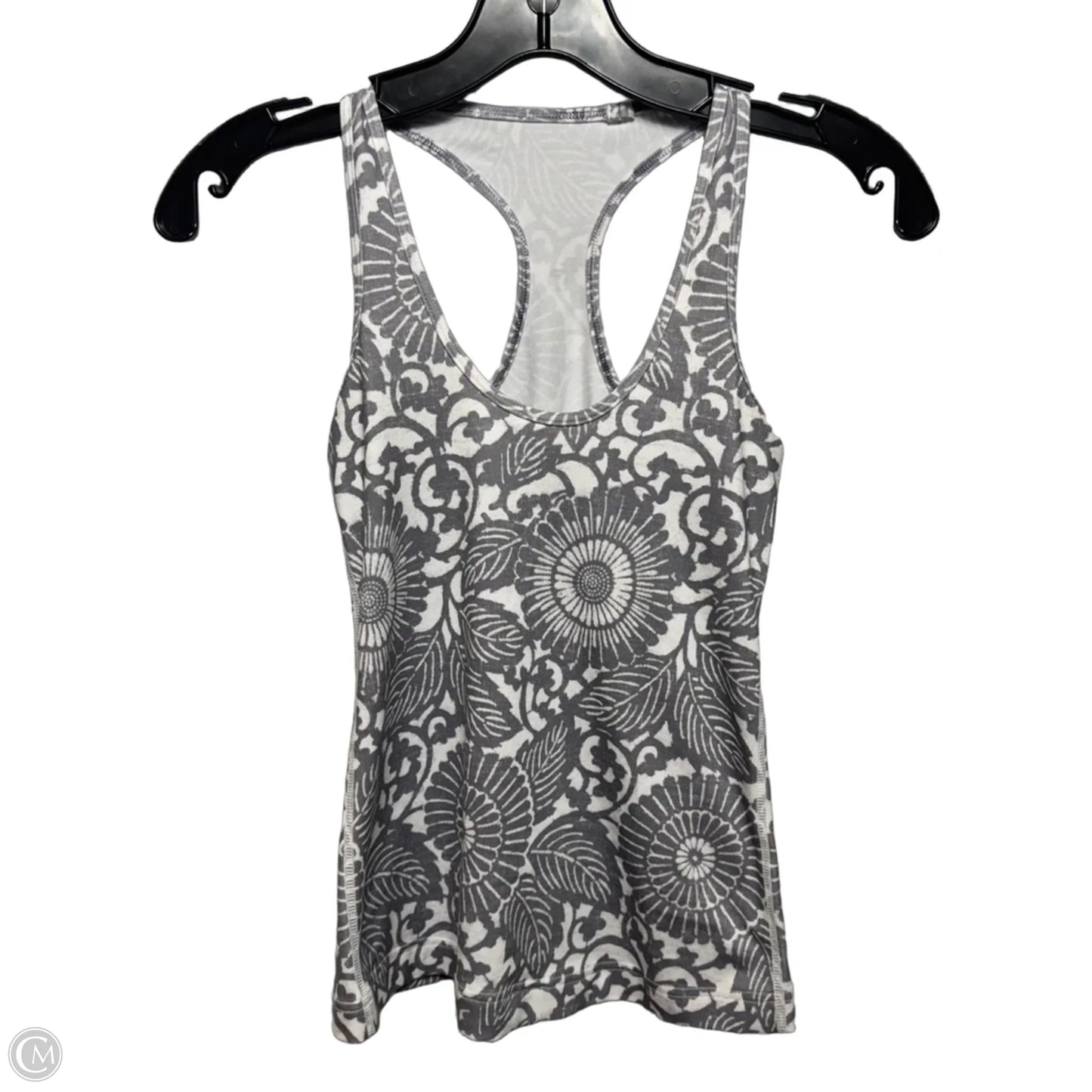 Athletic Tank Top By Lululemon In Grey & White, Size: XS (estimated)