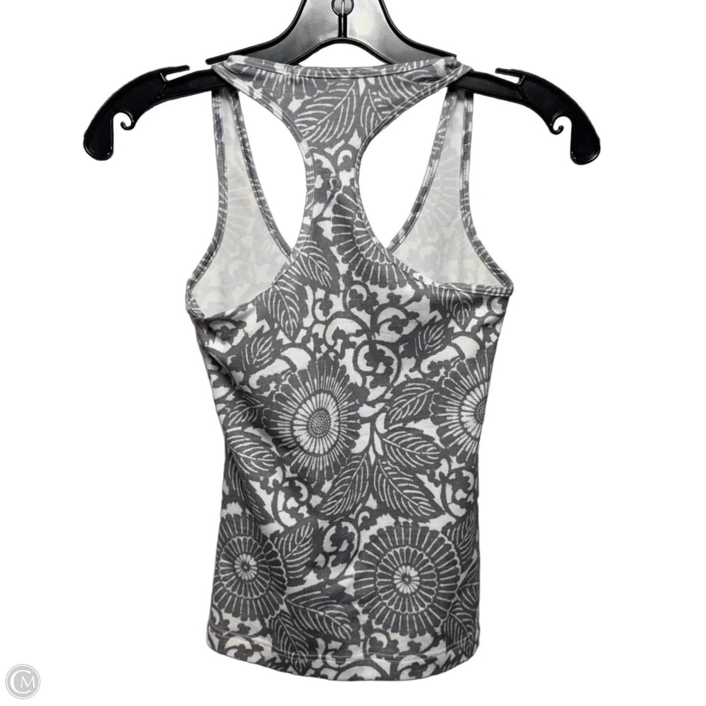 Athletic Tank Top By Lululemon In Grey & White, Size: XS (estimated)