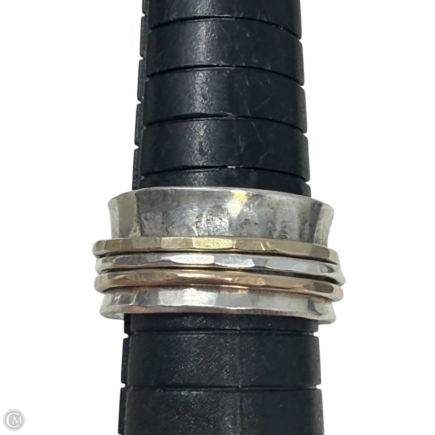 Mixed Metals Spinner Ring, Size: 8.5