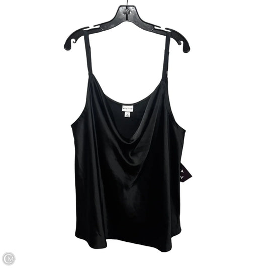 Top Cami By Ava & Viv In Black, Size: 3x