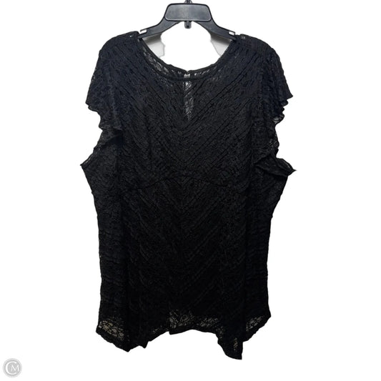 Tunic Short Sleeve By Torrid In Black, Size: 4x