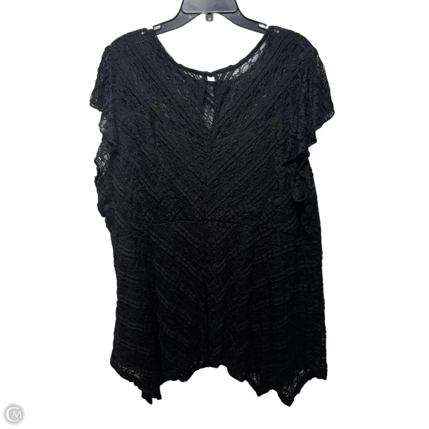 Tunic Short Sleeve By Torrid In Black, Size: 4x