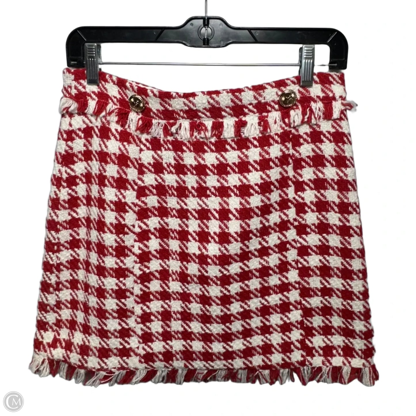 Skirt Mini & Short By Walter Baker In Picnic Tweed Red & White, Size: 6