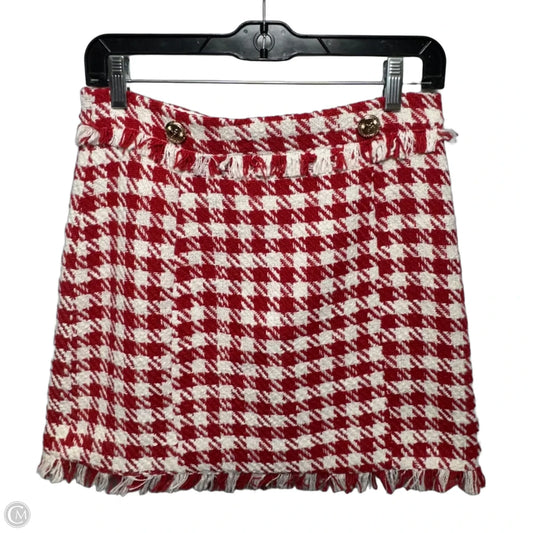 Skirt Mini & Short By Walter Baker In Picnic Tweed Red & White, Size: 6