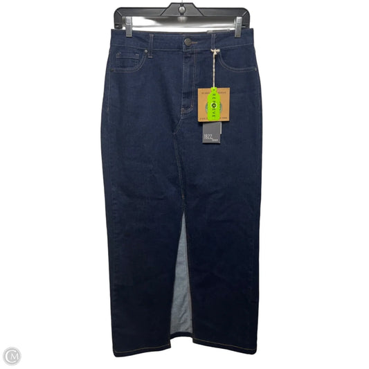 Skirt Maxi By 1822 Denim In Blue Denim, Size: 6