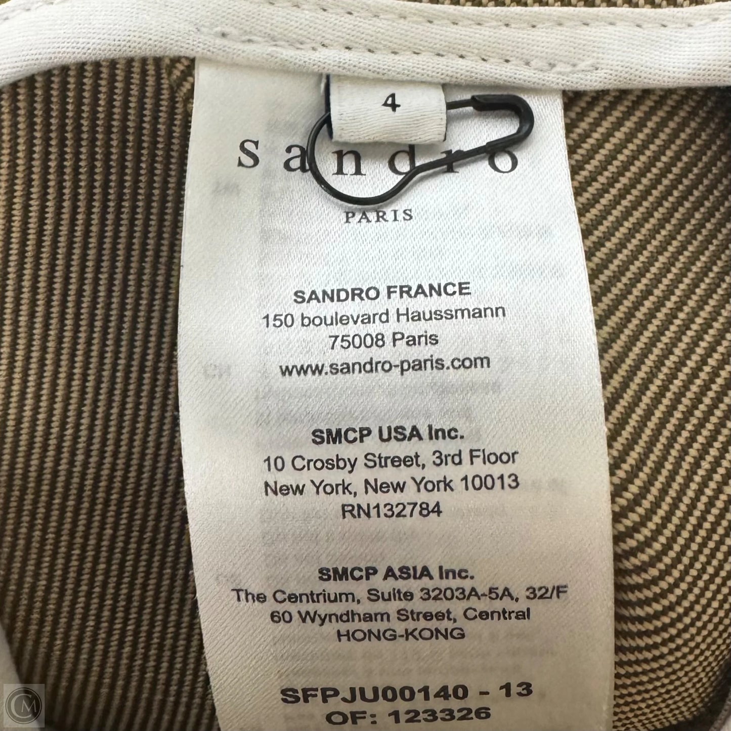 Skirt Designer By Sandro In Brown & Tan, Size: 4