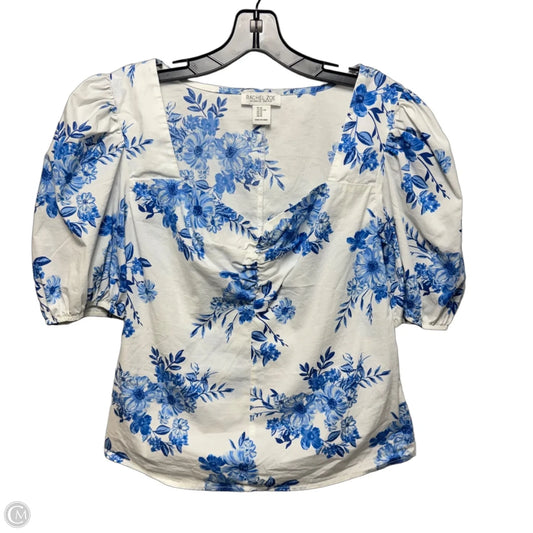 Top Short Sleeve By Rachel Zoe In Floral Print, Size: Xl