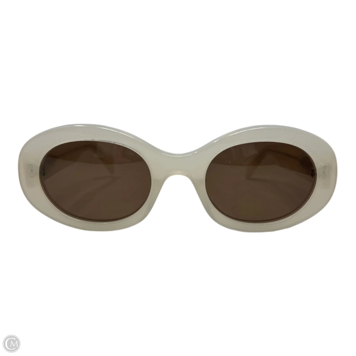 AS IS CL40194U Triomphe Oval Sunglasses Luxury Designer By Celine, Size:
