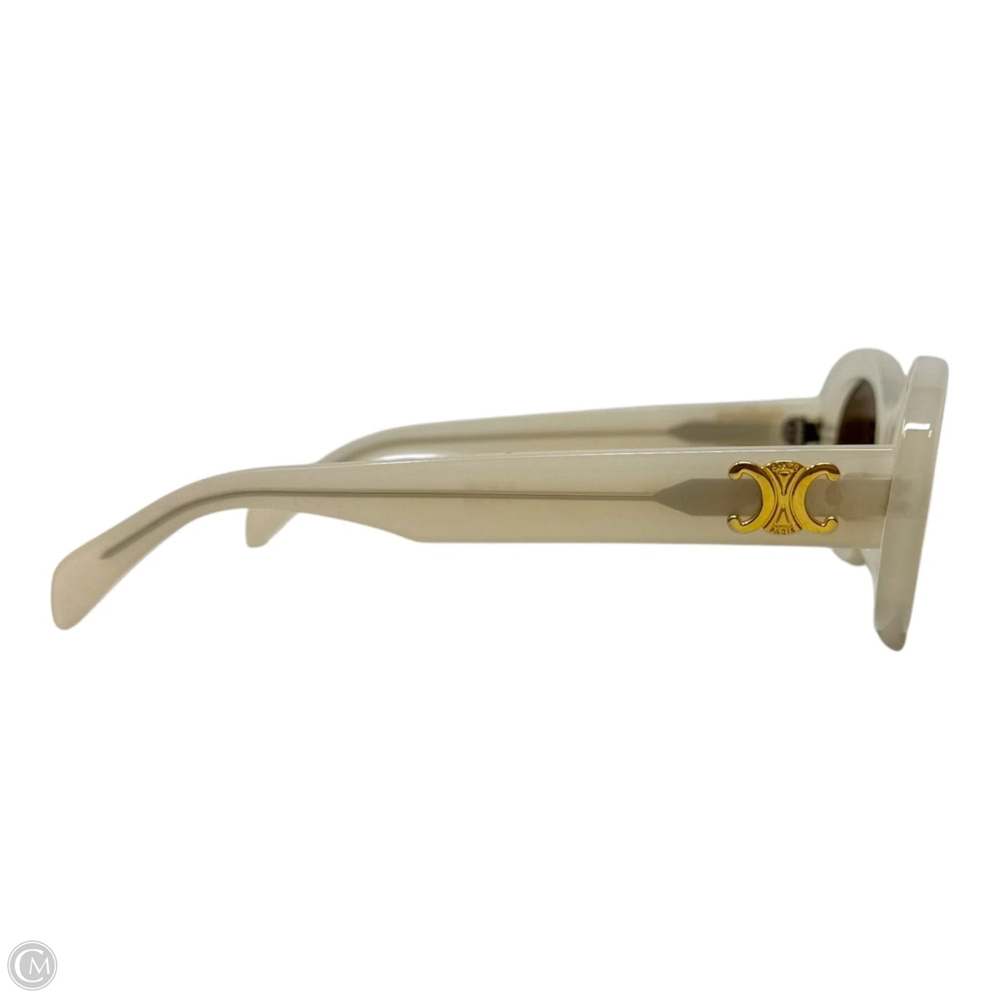 AS IS CL40194U Triomphe Oval Sunglasses Luxury Designer By Celine, Size: