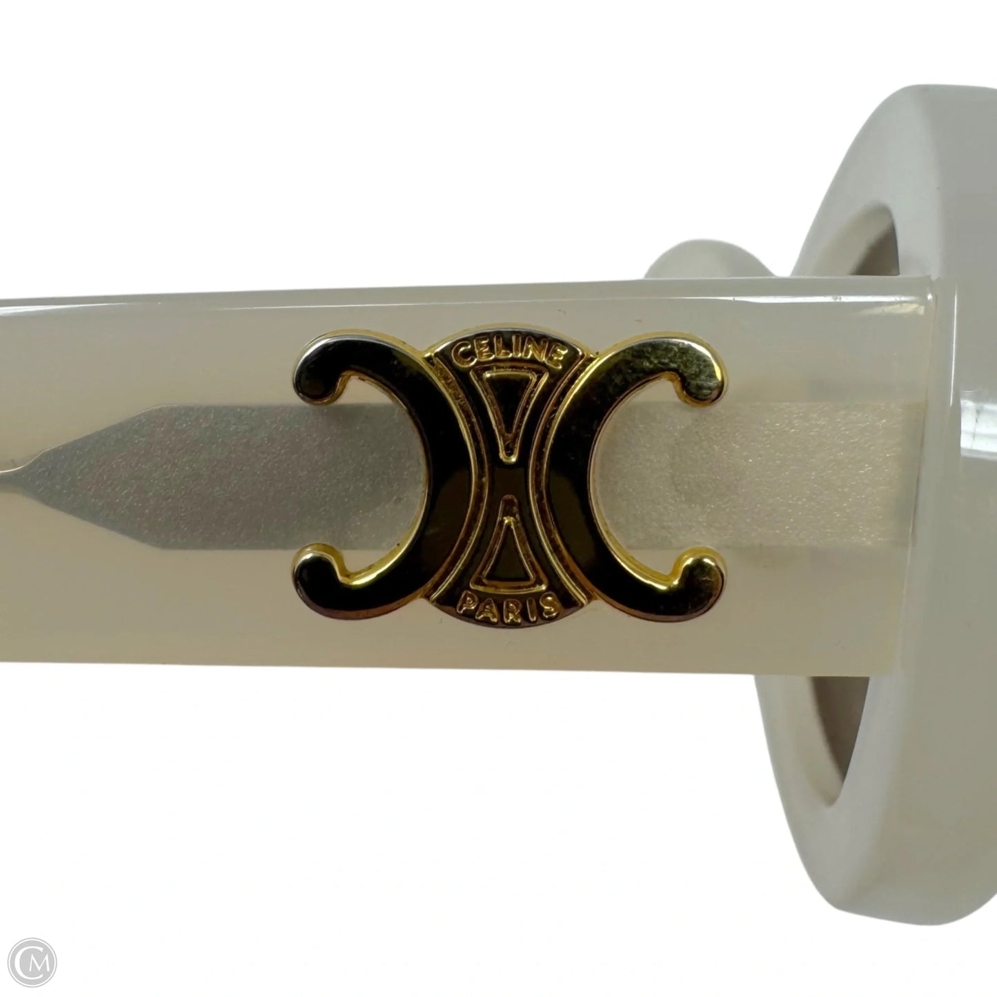 AS IS CL40194U Triomphe Oval Sunglasses Luxury Designer By Celine, Size: